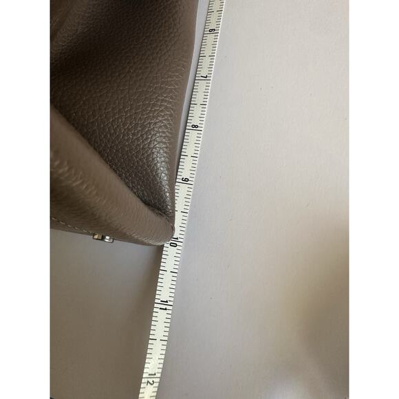 Kate Spade Eva Medium Satchel Tote Shoulder Purse Crossbody Taupe Beige - Picture 6 of 10